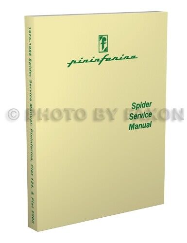 Fiat 2000 Spider Repair Shop Manual 1978 1979 1980 1981 1982 1983 Includes Turbo - Picture 1 of 3