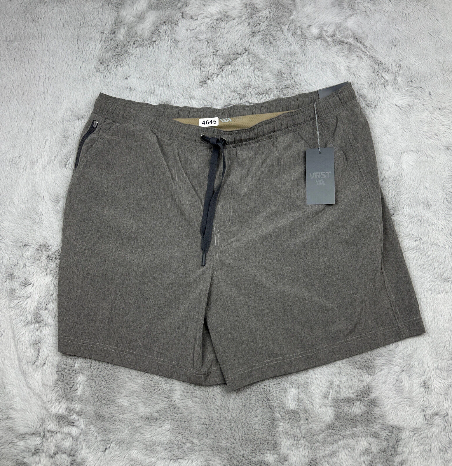 VRST Shorts Mens 2XL Gray Lined Four Way Stretch Athletic Wear Quick Dry