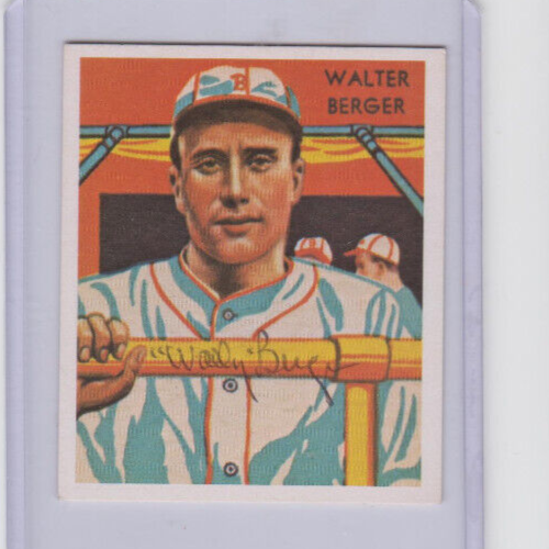 1934 Diamond Stars Reprint WALTER WALLY BERGER Signed / Autographed ...