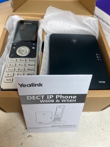 Yealink W60P DECT IP Phone W56H Handset and W60B Base Station Bundle