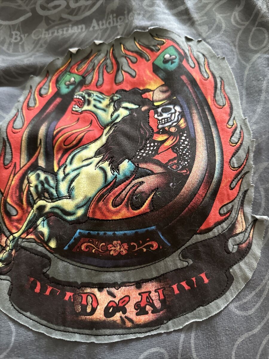 Christian Audigier All Over Print Rhinestone Full Zip Ed Christian Audigier All Over Print Rhinestone Full Zip Ed