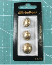 Dill Buttons ~ (1797) - 5/8" - 3 ct
