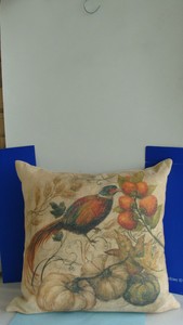 Pottery Barn Bird Harvest Pillow Cover W Pb Feather Down Pillow