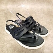 Wonder Nation Girls WMGGWN29DP036-1218 Size 4 Black Slingback Strappy Sandals