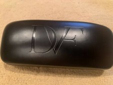 BRAND NEW Diane Von Fursternberg DVF Leather Glasses Case Hard Shell