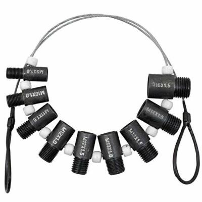 Metric Brake Line Fitting Thread Size Gauge