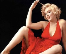 Marilyn Monroe Red Dress 8x10 Glossy Photo