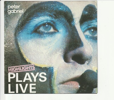 Peter Gabriel   plays live - Highlights   Charisma PGDLCD 1 -   1984 - CD
