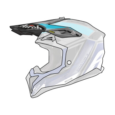 Airoh Aviator 3 League Helmet Front Shiny Blue