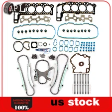 Timing chain Cover Gasket & Head Gasket Bolt Set For 99-03 Dodge Dakota 4.7L