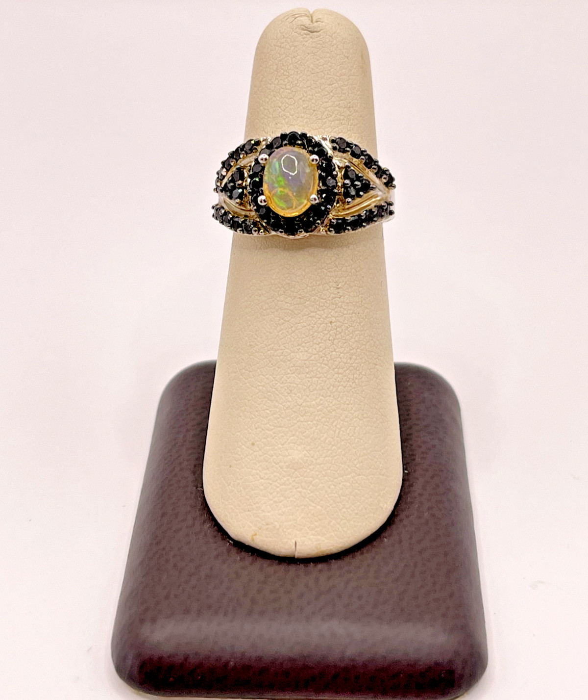 Opal Sterling Silver Ring - image 1