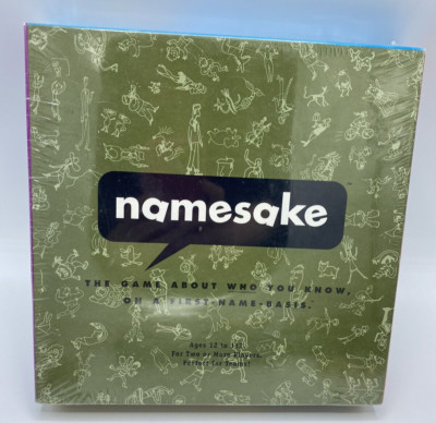 Namesake Game NEW 1996 NAMESAKE The Game About Who You Know, On A First Name Basis ...