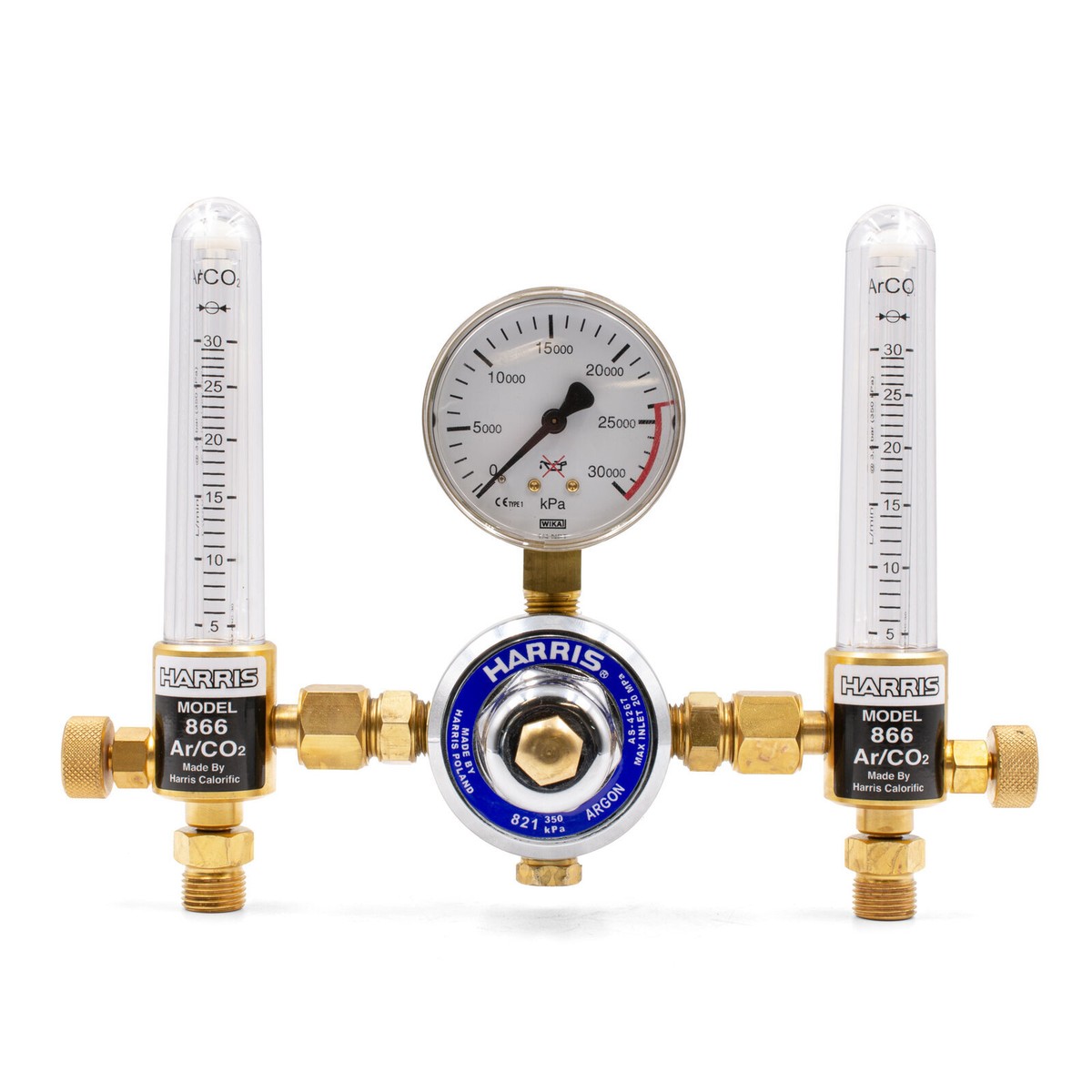 Brass Flow Meter/Regulator Barb Fitting - 5mm Left, 5/8 UNF For LPG/Fuel/Acetylene