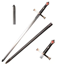 41" Medieval Knight England style Steel Red Cross Western Sword,not sharpened