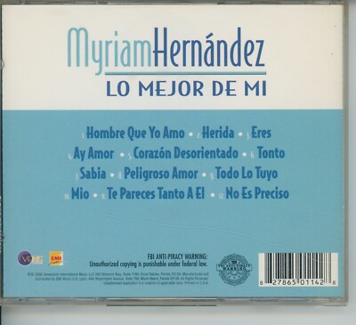 Myriam Hernandez - Lo Mejor De Mi CD RARE HTF | eBay