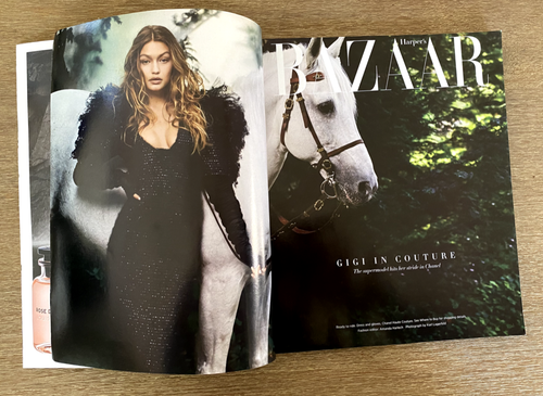 Harper's Bazaar US October 2016 Gigi Hadid Leila Goldkuhl Toni Garrn Lexi Boling - Picture 4 of 22