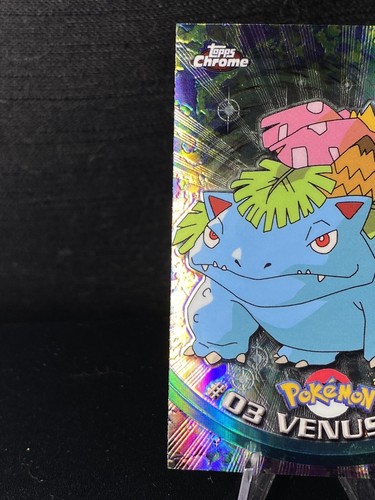 Venusaur #03 - Topps Chrome SPECTRA - Pokemon Topps Chrome Series 1 - Foto 3 di 11