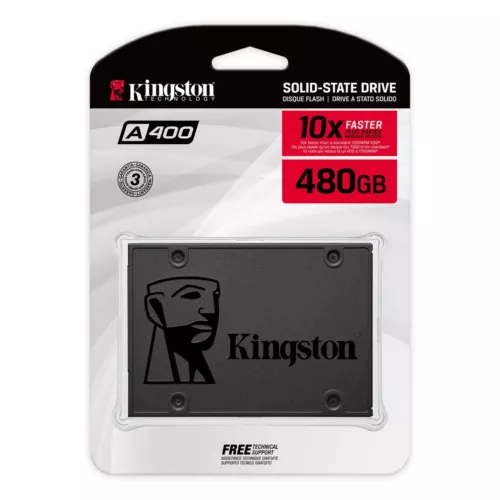 Kingston SSD A400 480GB SATA III 2.5" Solid State Drive PC NEW from DALLAS TX