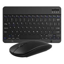 Wireless Bluetooth Keyboard & Mouse Set- Rechargeable for iPad, Laptop, Mac & PC