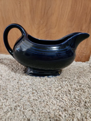 Vintage Fiestaware Cobalt Blue Vintage Gravy Boat HLC Homer Laughlin USA