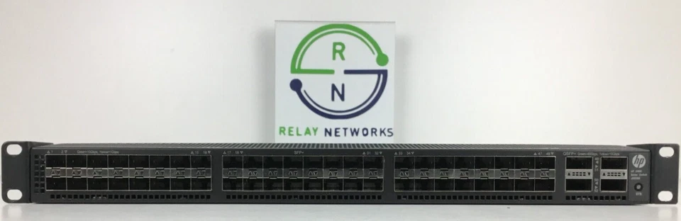 Switch HP JG838A HPE 5900CP 48XG 4QSFP+ 48 1/10G SFP+ 4 QSFP+ 40-GbE. 2x JC680A Foto 4 de 4