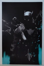 DC COMICS BATMAN PRINT SIGNED JOCK MARK SIMPSON COA