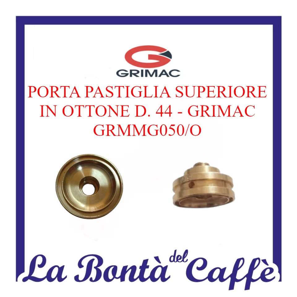 RICAMBIO ORIGINALE PORTA PASTIGLIA SUPERIORE IN OTTONE D. 44 PER MACCHINA GRIMAC