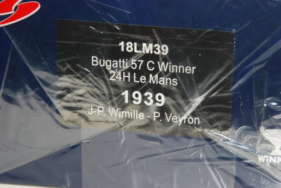 Spark 1/18 SP18LM39 Bugatti le Mans 1939 Winner Brand New sealed - Image 2 of 4