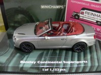 1/43 Minichamps Bentley Continental Supersports Cabrio 2010 Mattsilbermetallic