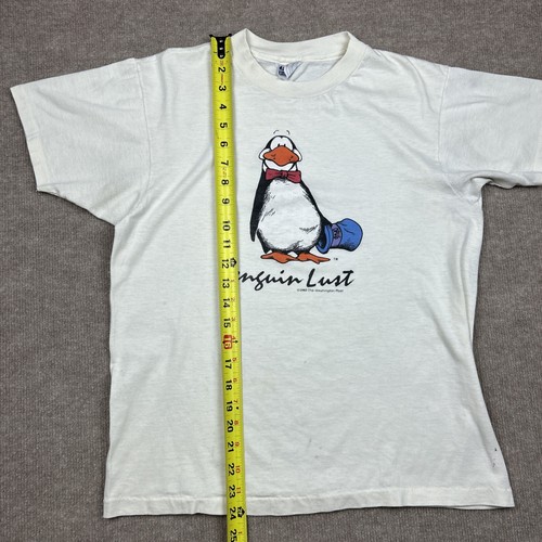 Camiseta Blanca De Colección Años 80 Opus The Penguin Lust Cómic Dibujos Animados Talla Adulto Grande - Imagen 2 de 9