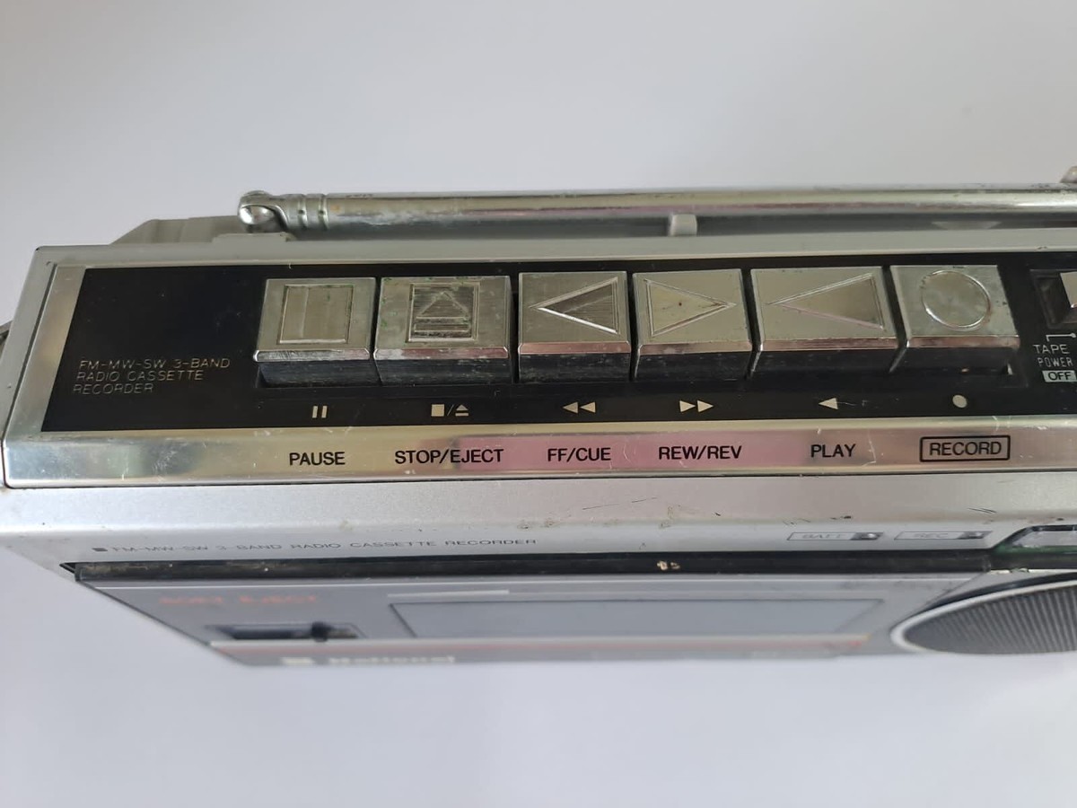 Vintage Cassette Player National 1822 Mini Boombox | eBay