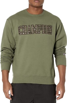 Crewneck Sweatshirt Champion Pullover Herren GrÃ¼n Reverse Weave