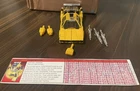 SUNSTREAKER 95% COMPLETE VINTAGE G1 ORIGINAL TRANSFORMER 1984 VINTAGE INFO CARD