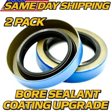(2 Pack) Double Lip Seal Fits EZ-Lube Trailer Axle 3500lb 10" Hub w/BORE SEALANT