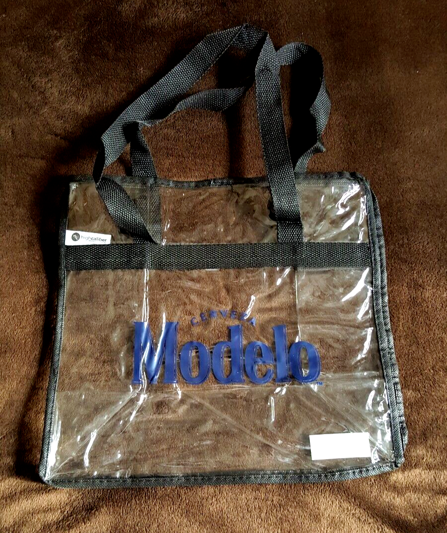 MODELO BEER CLEAR STADIUM APPROVED BAG TOTE REUASBLE ECO FRIENDLY BEACH CONCERT