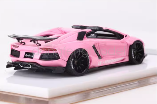 FW 1:64 Pink Aventador LP700 Convertible LBWK Sport Model Diecast Resin Car - Picture 2 of 3