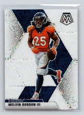 2020 Panini Mosaic Melvin Gordon III Denver Broncos White Sparkle SSP #110 2597