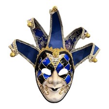 Venetian Carnival Venice Masquerade Style Hand Painted Mask Joker Jester