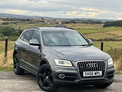 Audi 66 AUDI Q5 2.0 TDI S LINE PLUS QUATTRO 190 BHP 5 DOOR SUV 4x4 EURO 6 MANUAL 2016