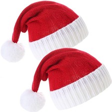 Christmas Elf Hat Upgraded Adults Beanie Party Holiday New Years Costume