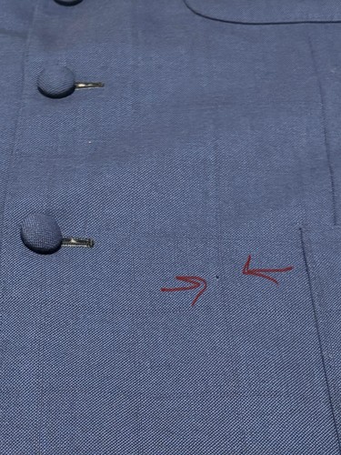 Lombardo Men's Blazer Blue Custom Made For Emmitt Smith Size 48-50 - Picture 13 of 13