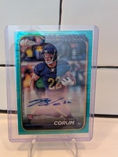 2024 Topps Chrome Rookie Auto Blake Corum #RA-BCO  Sonar Refractor /199 (AU, RC)