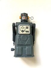 Classic WIND-UP ROBOT - 4.75" Masudaya Tin Plastic / 1997 Japan KR 