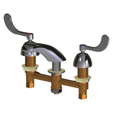 CHICAGO FAUCETS 404-E74-317XKAB Low Arc,Chrome,Chicago Faucets,404 48YD61
