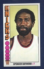 RAZOR SHARP CENTERED 1976 TOPPS BASKETBALL #28 SPENCER HAYWOOD HOF .99 SH 76-144