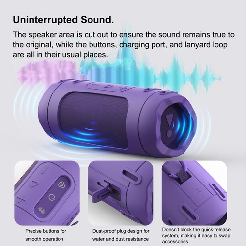 Für JBL FLIP 7 Silikon Hülle Full Coverage Stoßfest Kratzfest - Bild 4 von 29