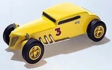 Pine-Car Pinewood Derby Bandit Coupe Deluxe - Pinewood Derby Car - #p374