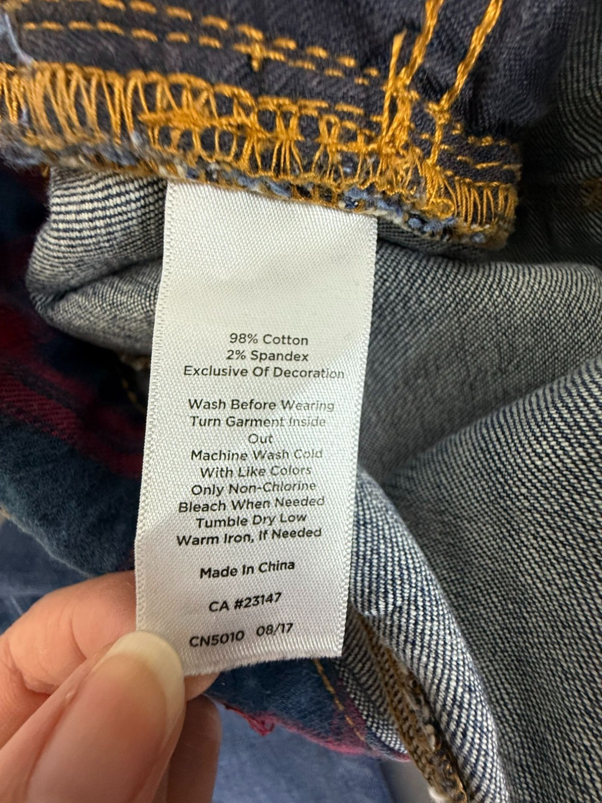 Talbots Women's Distressed Patchwork Five Pocket … - image 10