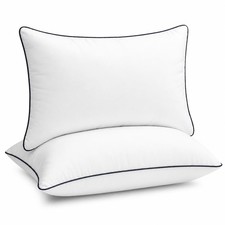 puredown 12x20 Pillow Inserts Set of 2, Fluffy Overfilled Down Alternative L...