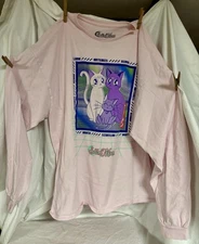 Salior Moon, 3 Purple Cats, 2 XL, Luna & Artemis, Long Sleeved
